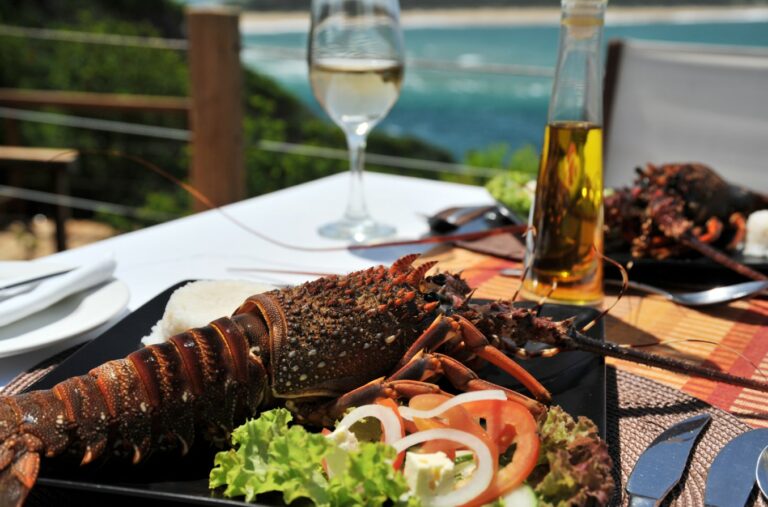 Seafood feasts at Machangulo on your Mozambique holiday.