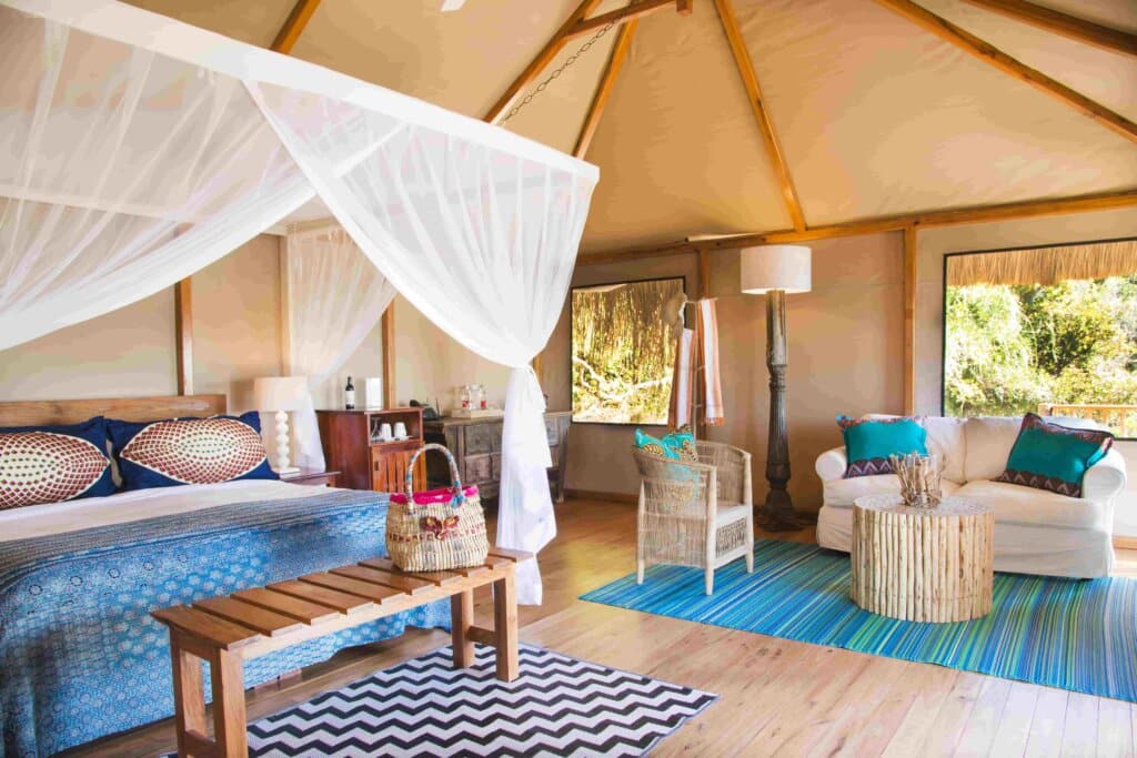 bedroom interior of Machangulo Lodge