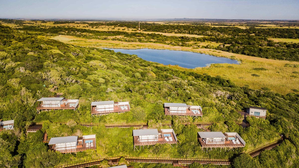 aerial view of White Pearl resorts