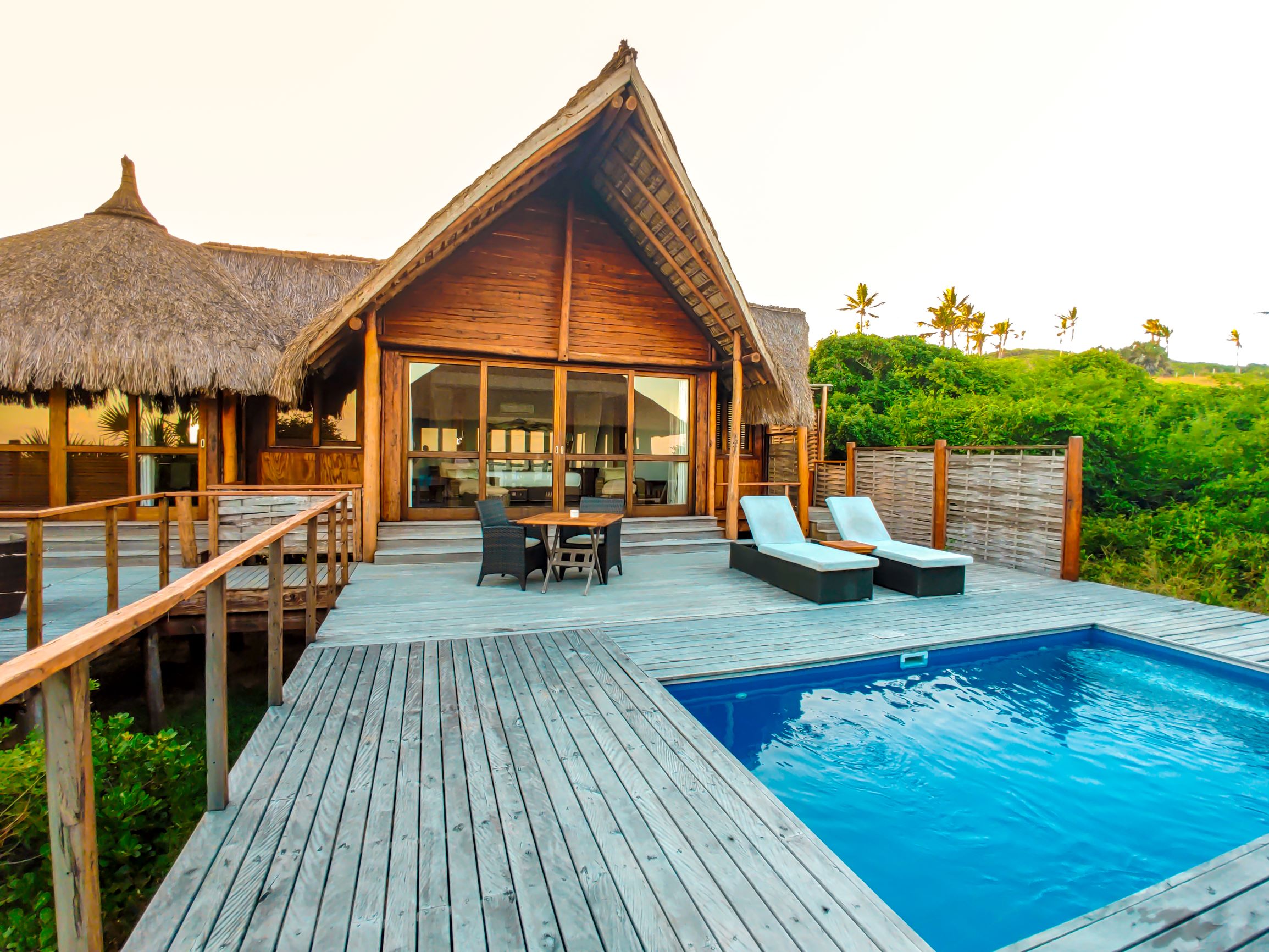 Massinga view of lodge from the pool area