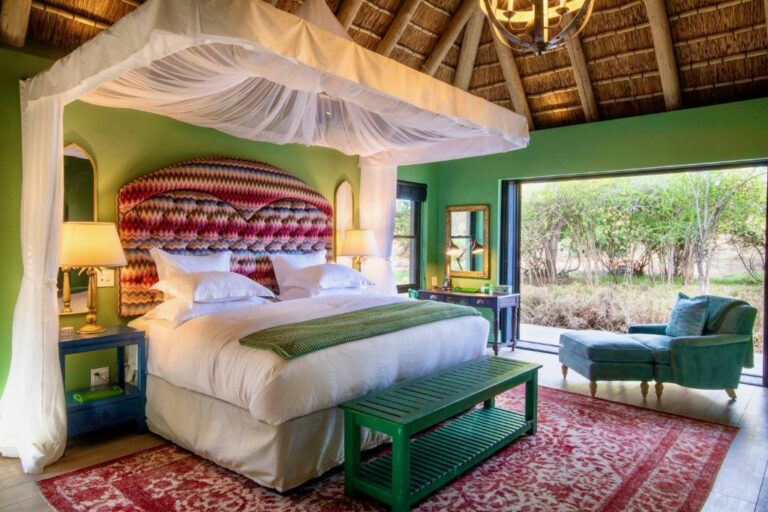 bedroom interior of Royal Malewane Lodge