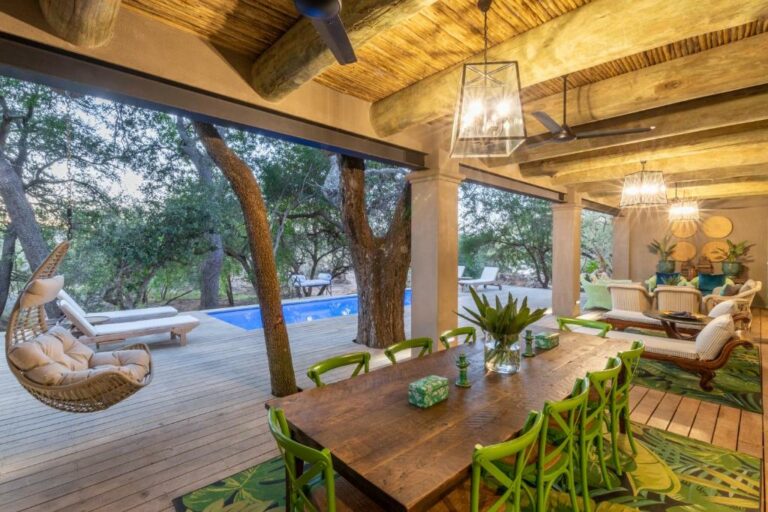 living room interior of Royal Malewane Lodge in Kruger National Park
