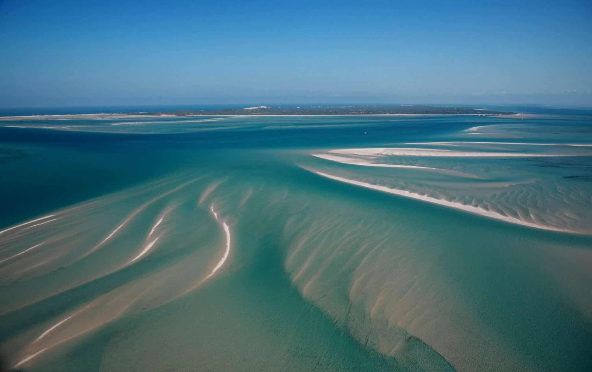 aerial view of Azura Benguerra island