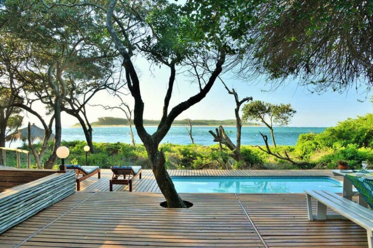 The view of the ocean from Cabo Beach Villas in Mozambique