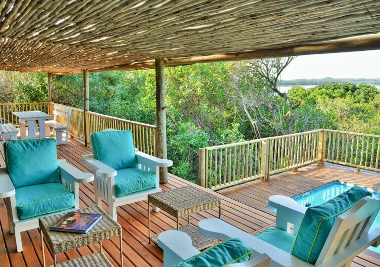 The balcony at Cabo beach villas