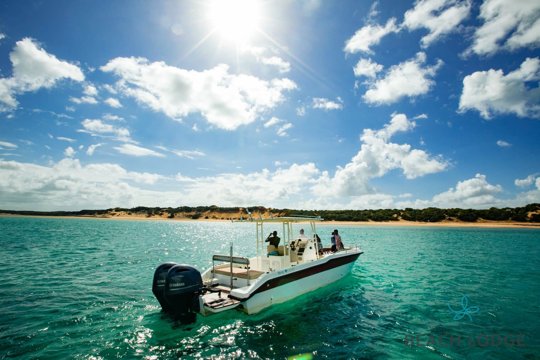 speed boat out at sea in mozambique