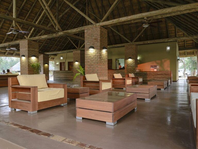 Interior of Montebelo Gorongosa Lodge in Mozambique