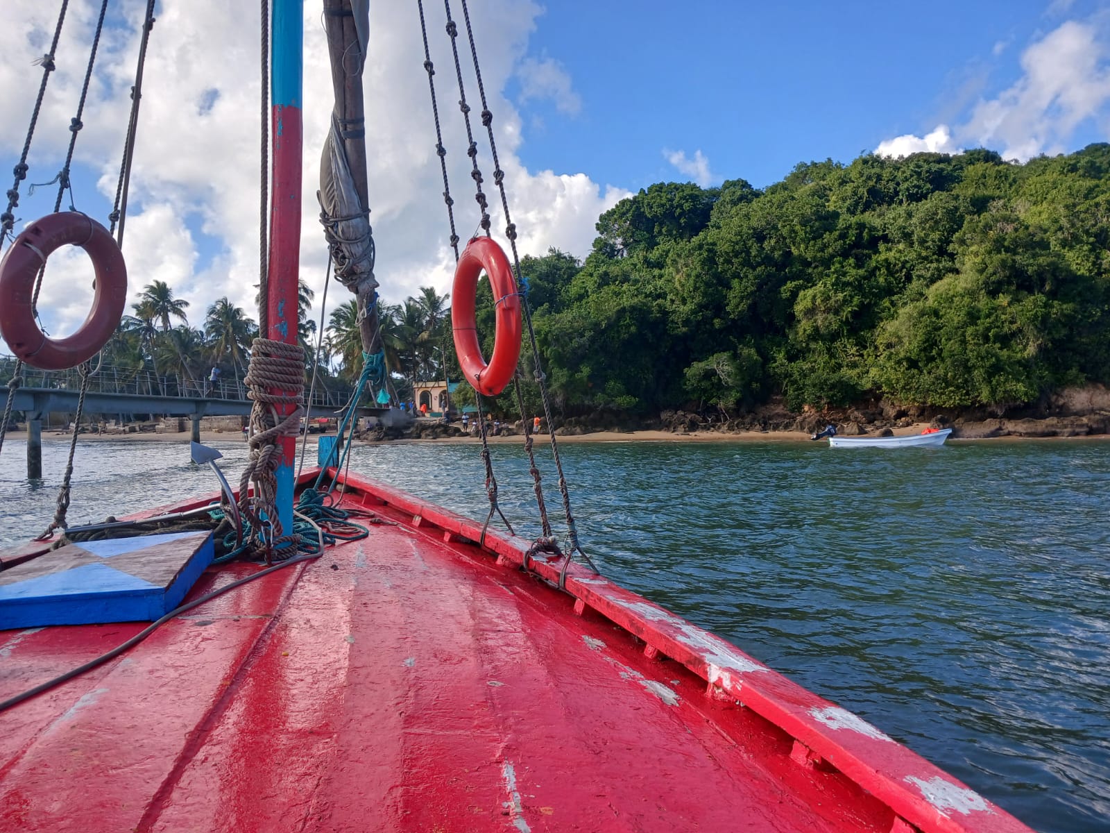 A dhow trip from Maputo harbour to Inhaca Island Mozambique