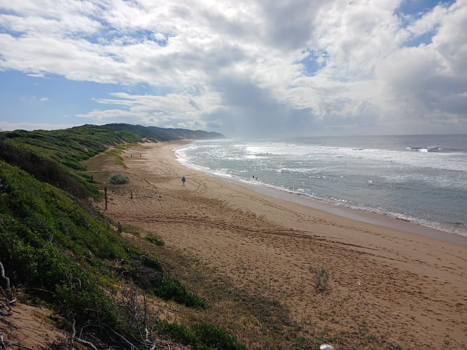 Views of the coastline and beach from Ponta Membene Mozambique accommodation
